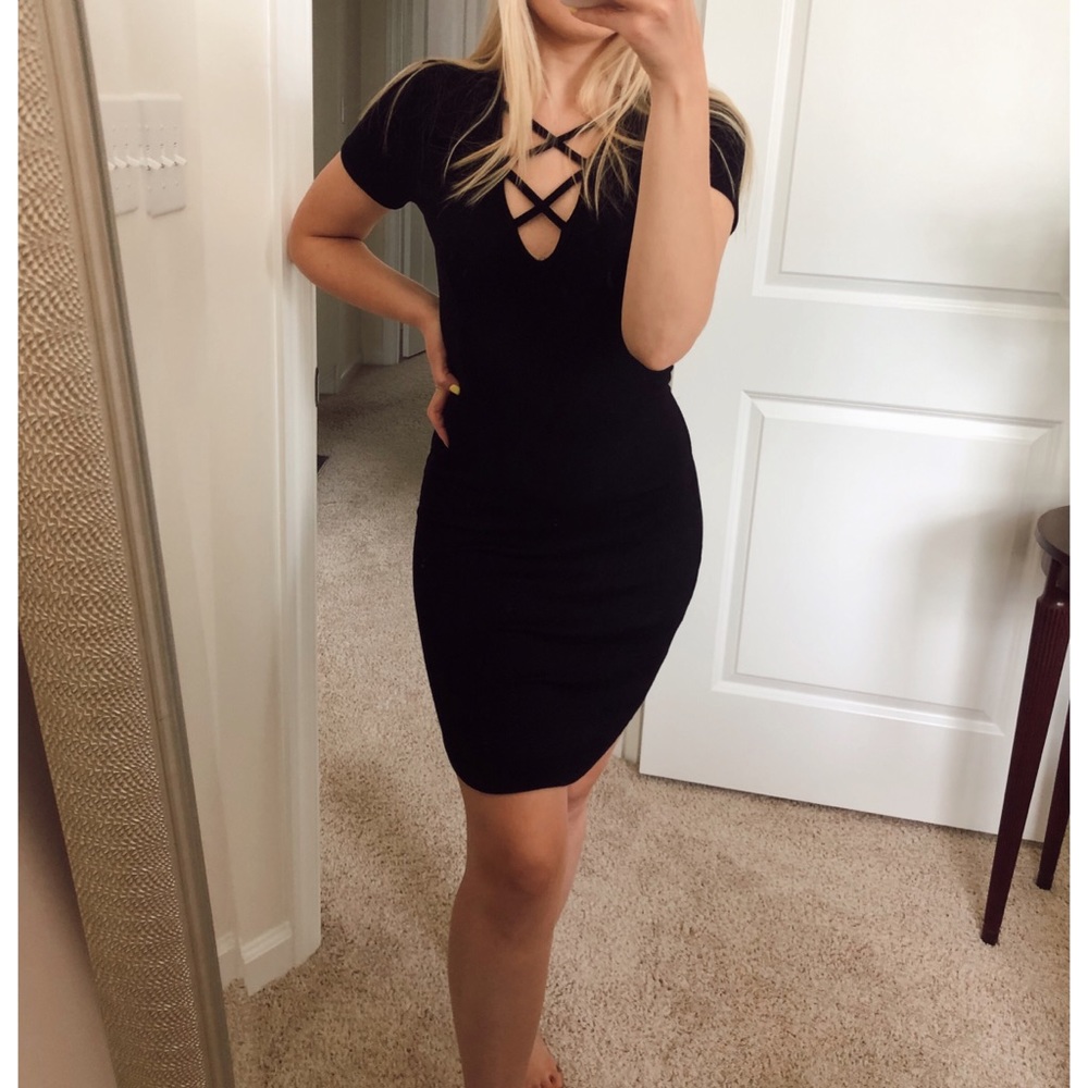 *SOLD* Olivaceous Black Dress